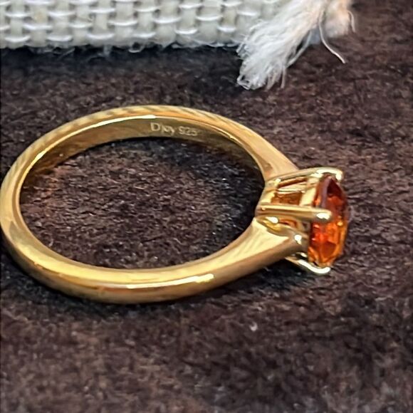 Premium Santa Ana Madeira Citrine Jewelry Set 18kyg/ Sterling Silver - Picture 8 of 11